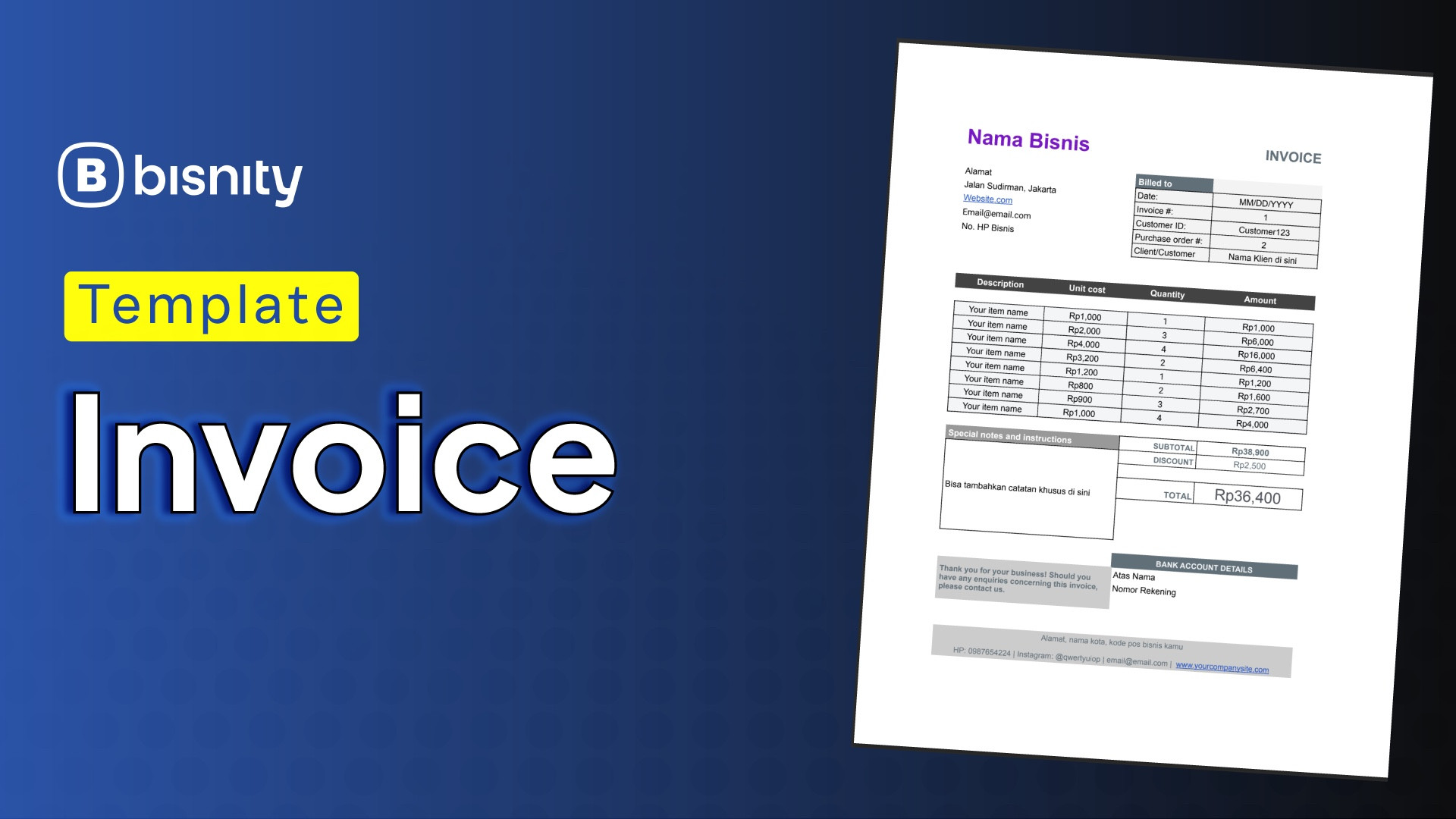 Template CV + Resume Profesional